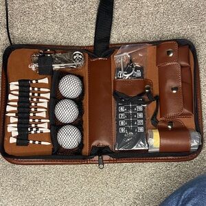 Brown Golf Accessory Kit